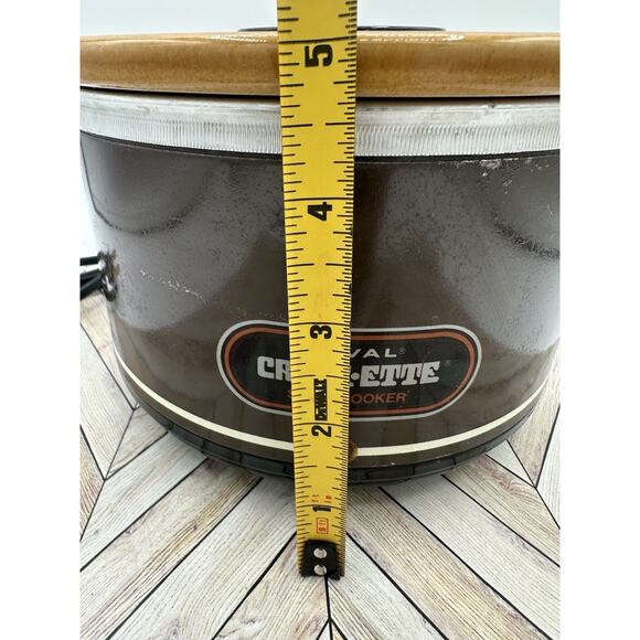Vintage Rival Crock-Ette Stoneware Slow Cooker Model 3200/2 Quart - TESTED Vtg - Picture 4 of 9